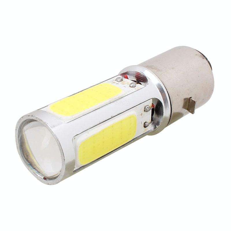 BA20D 1250LM 20W + 5W 5 x COB LED White Light Motorcycle Brake Light Lamp Bulb, DC 12V