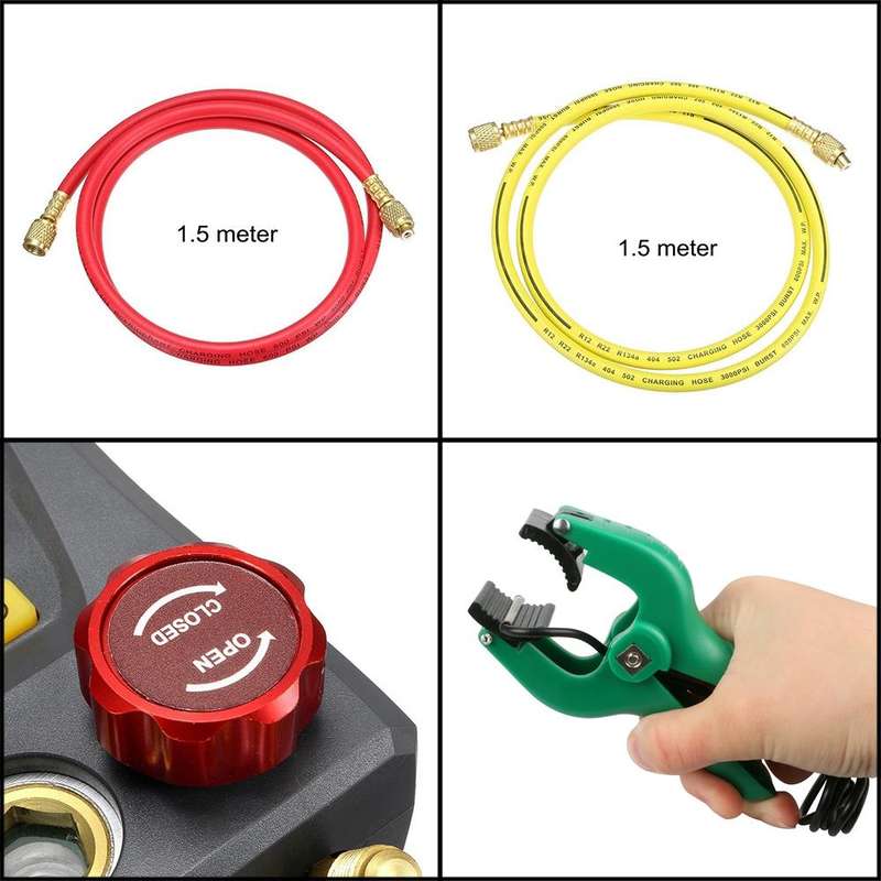 DUOYI DY517A Car Air Conditioning Diagnostic Instrument Temperature Monitor Fluoride Meter