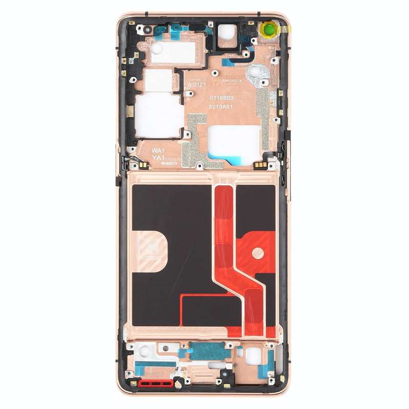 For OPPO Find X2 Pro CPH2025 PDEM30 Original Front Housing LCD Frame Bezel Plate (Gold)