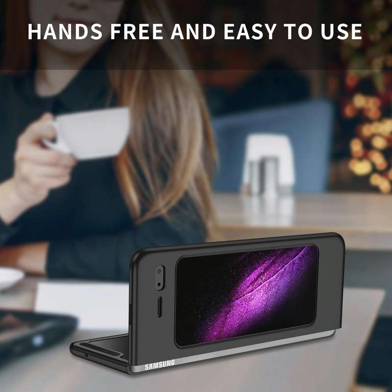 For Samsung Galaxy Fold Armor Foldable Phone Case(Black)