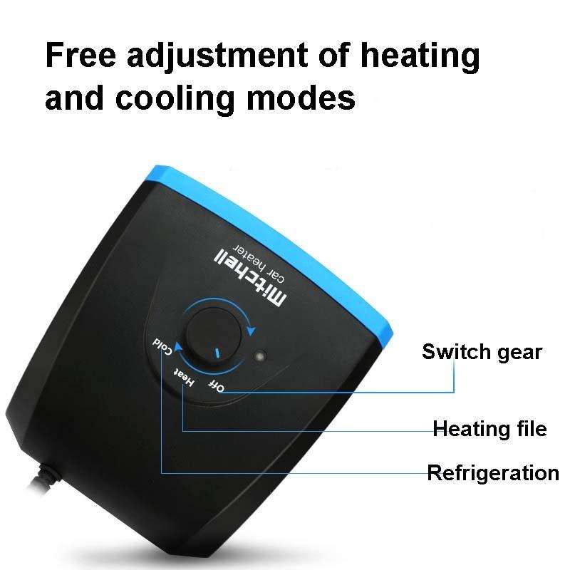 24V Multifunctional Heater For Car 360 Degree Rotating Car Heater, Style:Base Model