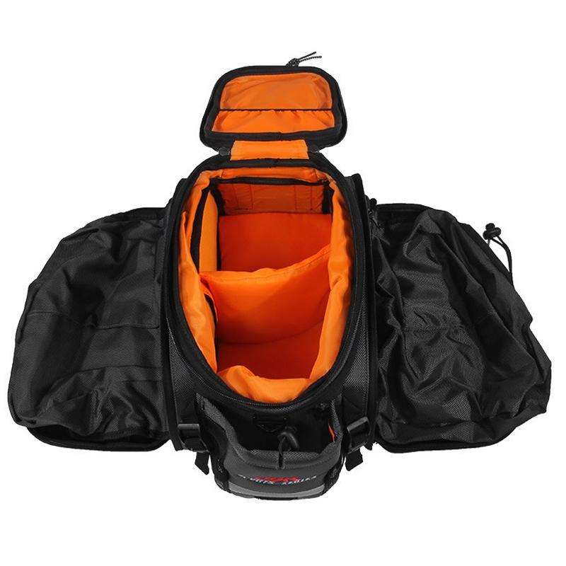 CBR Bike Hard Shell Shelf Bag Travel Bag Bicycle Hard Shell Shoulder Bag(Black)