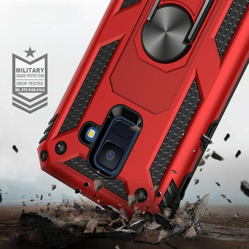 Armor Shockproof TPU + PC Protective Case for Galaxy A6 (2018), with 360 Degree Rotation Holder (...