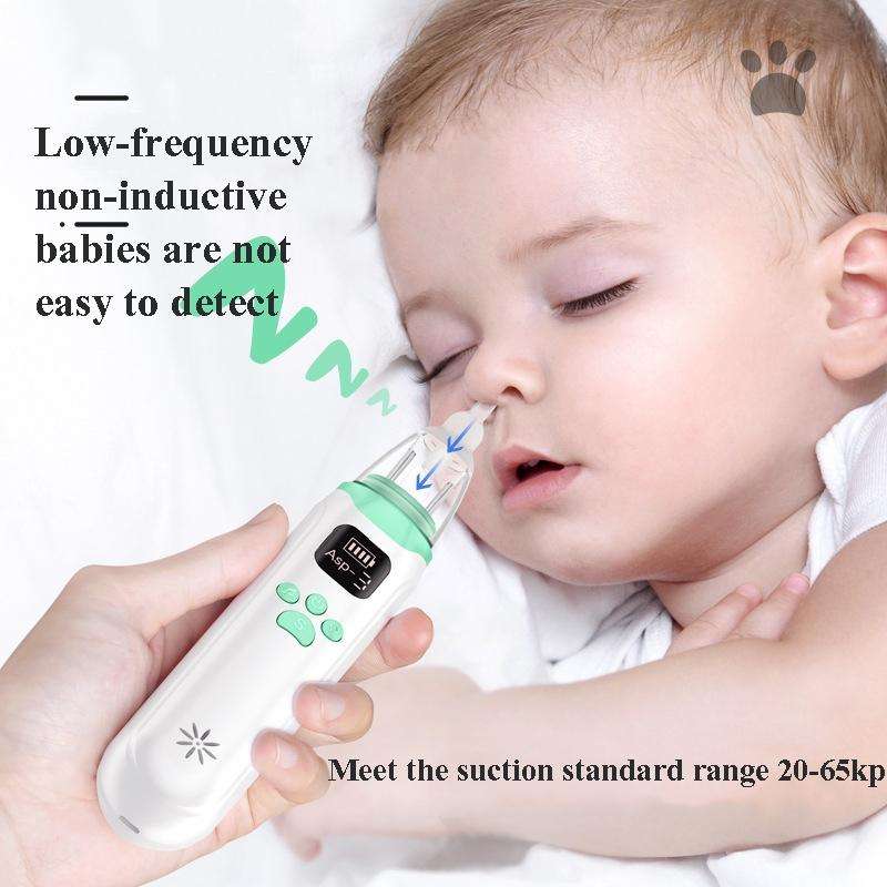 Infant Electric Nasal Aspirator With 3-gear Adjustable Nasal Clearer(White)