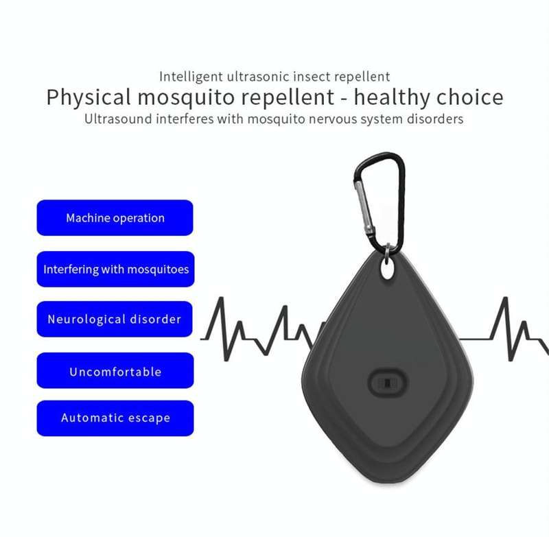 Outdoor Mosquito Repellent Portable Ultrasonic Insect Repellent Insecticide USB Charging Intellig...