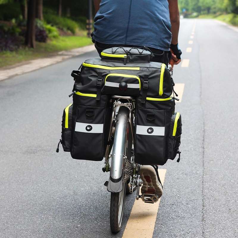 Rhinowalk Three-in-one Multifunctional Bicycle Rear Shelf Pannier Waterproof Long-distance Equipm...