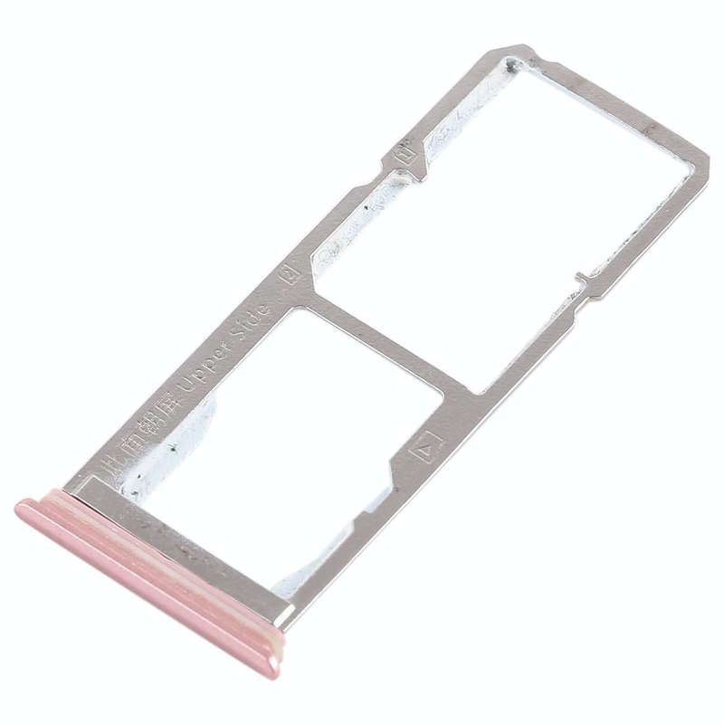 For Vivo Y75 2 x SIM Card Tray + Micro SD Card Tray (Rose Gold)