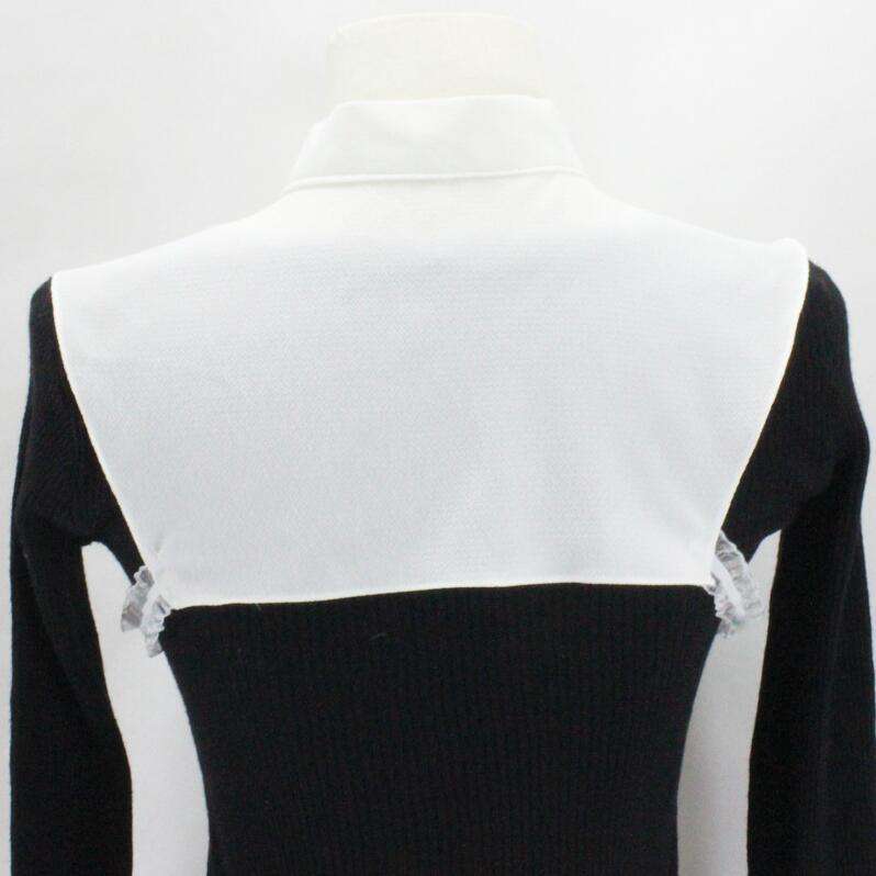 White Large Turban Vintage Court Style Chiffon Shirt Collar Professional Suit Decoration Fake Col...