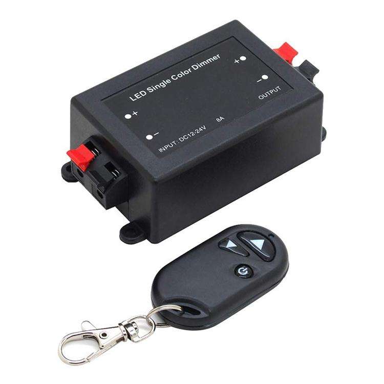RF Wireless Controller / LED Single Color Dimmer, DC 12V(Black)