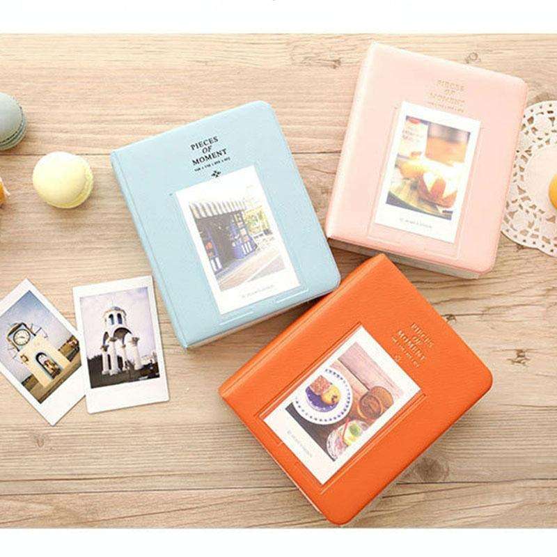 64 Pockets Name Card Pieces for Fujifilm Instax Mini 8 /7s /70 /25 /50s /90(Orange)