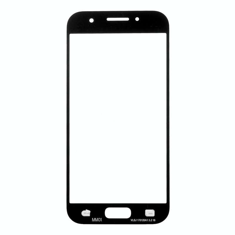 For Galaxy A3 (2017) / A320  Front Screen Outer Glass Lens (Black)