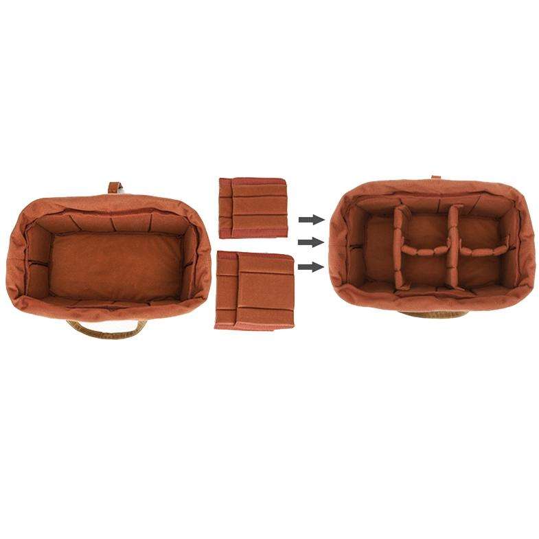 K707 Portable SLR Lens Liner Bag Camera Storage Bag(Navy Blue)