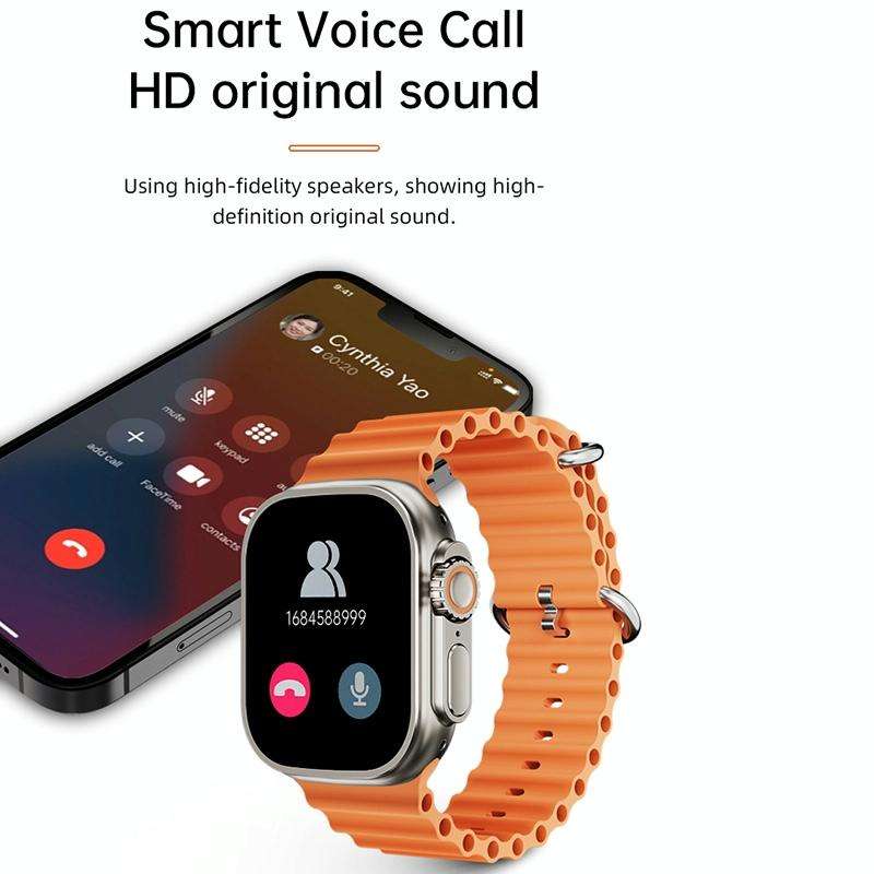 WS-E9 Ultra 2.2 inch IP67 Waterproof Silicone Band Smart Watch, Support Heart Rate / NFC(Black)