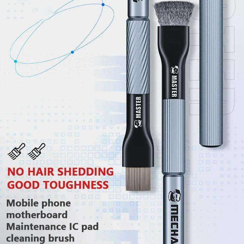 MECHANIC Cell Phone Motherboard Chip Degumming Brush PCB De-Tin Cleaning Cylinder Long Handle Bru...