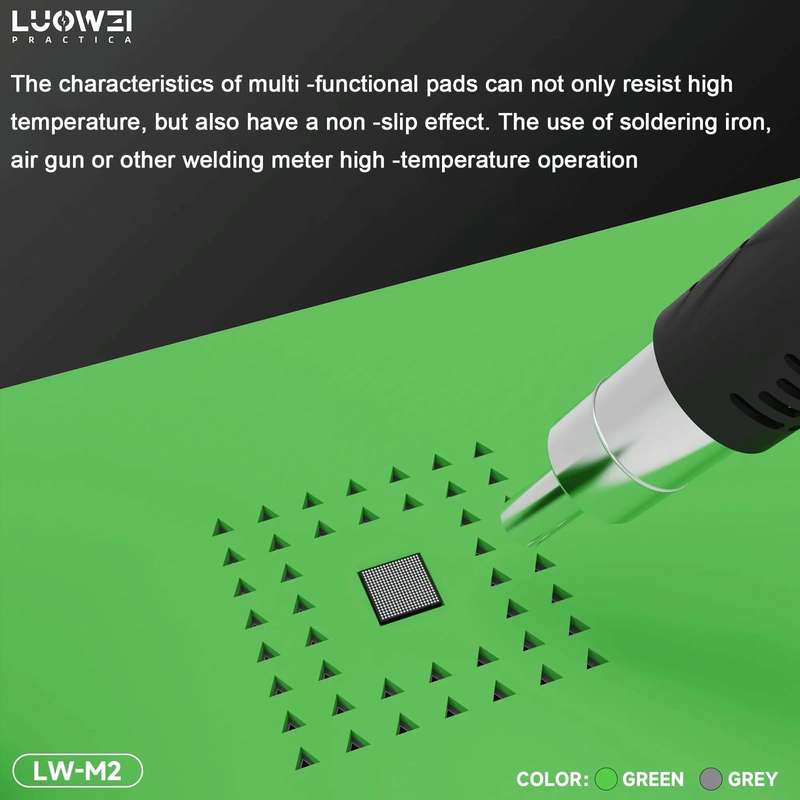 Luowei LW-M2 Multi-function Microscope Repair Silicone Pad Tin Planting Platform(Green)