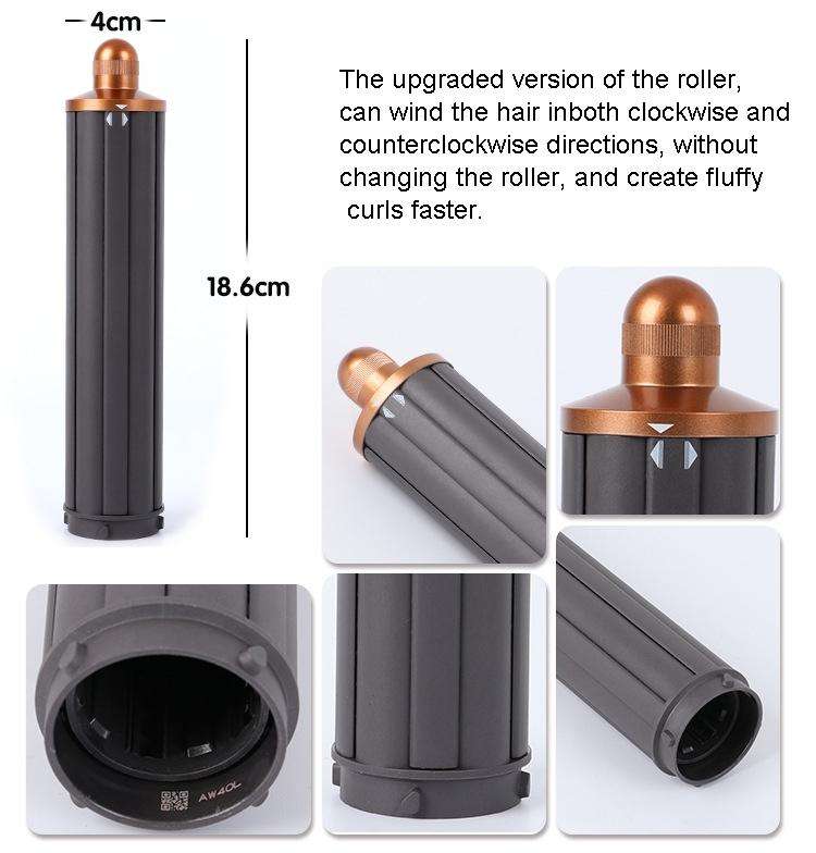 For Dyson Airwrap Hair Dryer HS01 / HS05 / HD08 18.6 x 4cm Upgraded Long Curling Barrels Nozzle W...