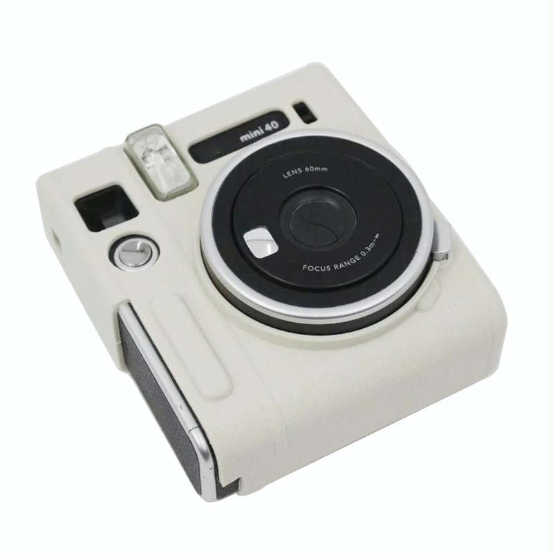 Soft Silicone Protective Case for Fujifilm Instax mini 40 (White)