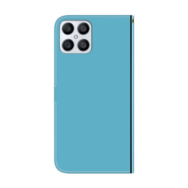For Honor X8 Imitated Mirror Surface Horizontal Flip Leather Phone Case(Blue)