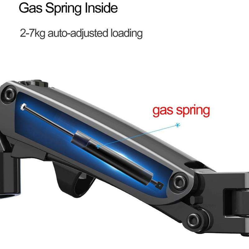 NORTH BAYOU Universal Telescopic Rotating Lifting Monitor Bracket, Model: F120 (Silver)