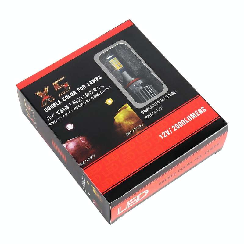 9005 2 PCS DC12-24V / 10.5W Car Fog Lights with 24LEDs SMD-3030 & Constant Current, Box Packaging...