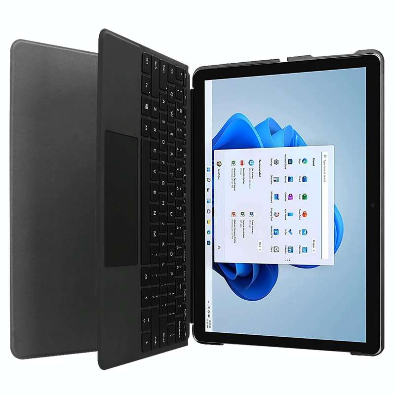 For Microsoft Surface Pro 8 Solid Color Electric Pressed Horizontal Flip Tablet Leather Case with...