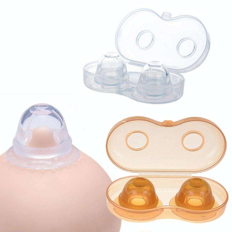 Maternity Inverted Nipple Silicone Corrector For Teen Girls Flat Breast Protector(Transparent)