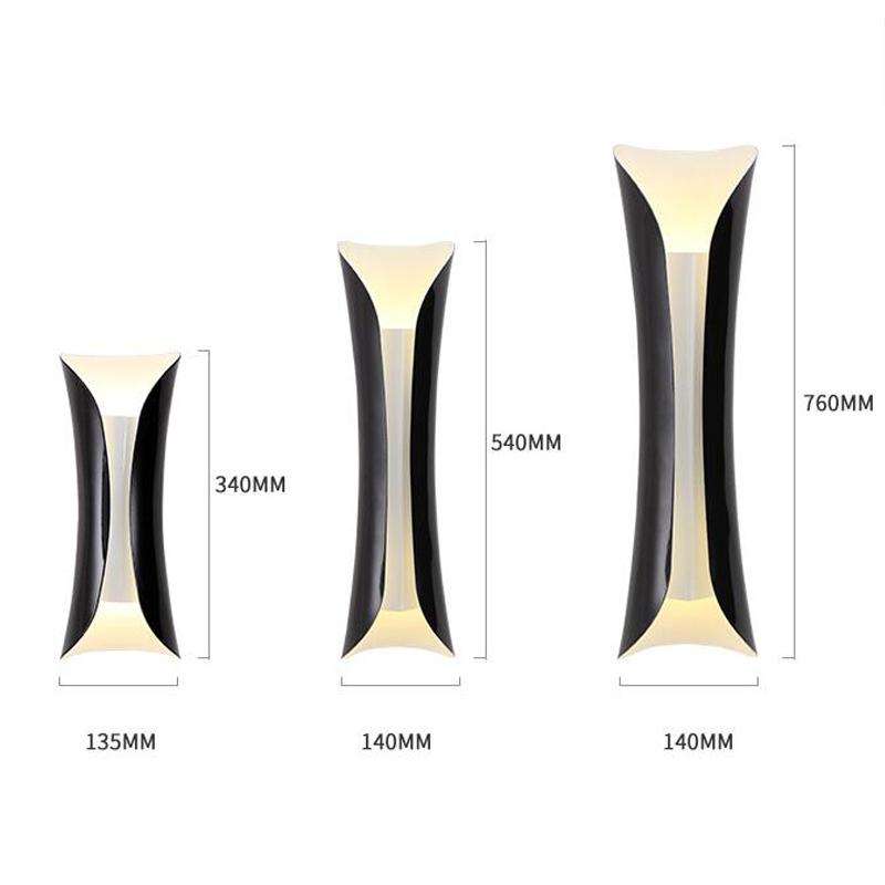 E27 LED Living Room Background Hotel Villa Corridor Bedroom Bedside Wall Lamp Small(Wood Grain Co...