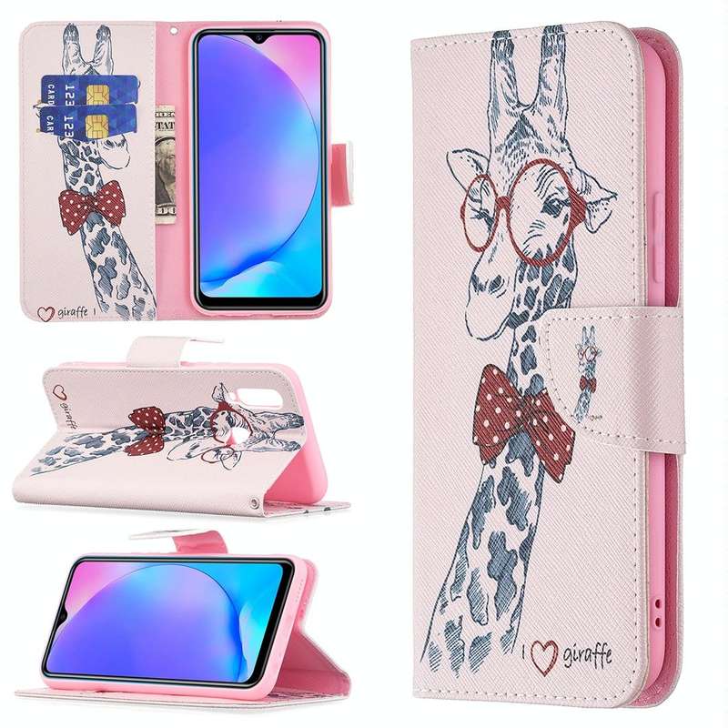For vivo Y11 / Y15 / Y12 / Y17 Colored Drawing Pattern Horizontal Flip Leather Case with Holder &...