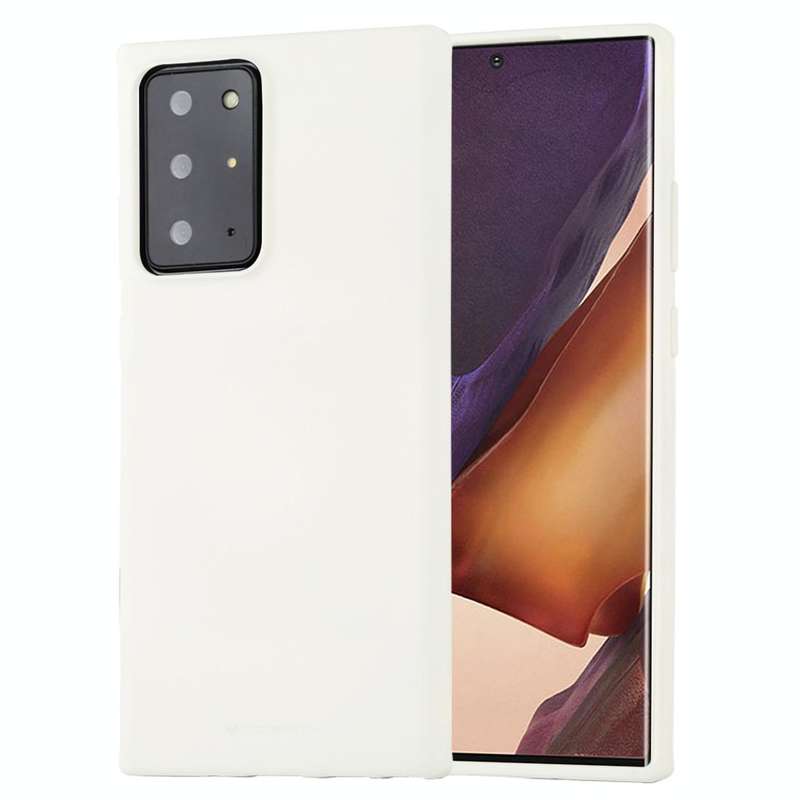 For Samsung Galaxy Note20 Ultra GOOSPERY SOFT FEELING Liquid TPU Drop-proof Soft Case(White)