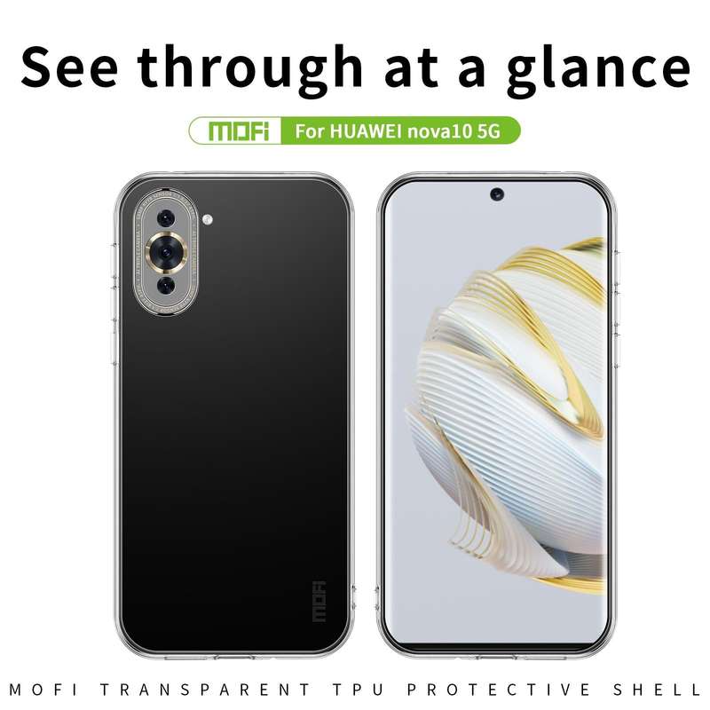 For Huawei Nova 10 5G MOFI Ming Series Ultra-thin TPU Phone Case(Transparent)
