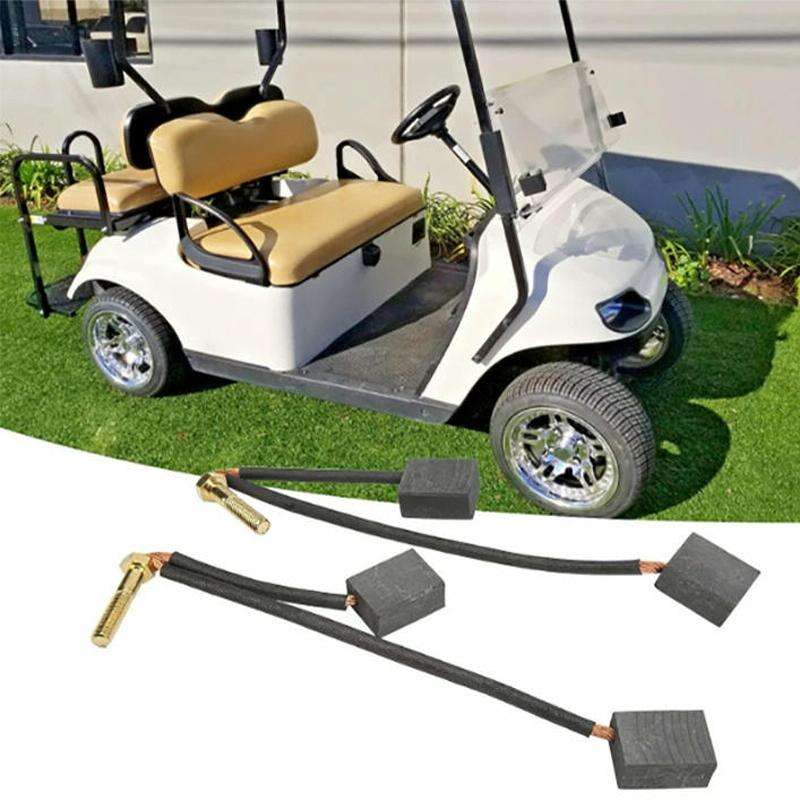 2pcs /Set For Club Car / EZGO Golf Cart 3.3 Motor Carbon Brushes, Specification: Carbon Brush