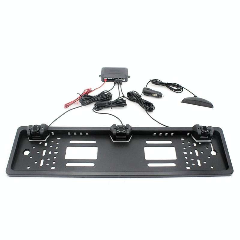 PZ300L-W Wireless Europe Car License Plate Frame Parking Sensors Reversing Radar with 3 Radar Det...