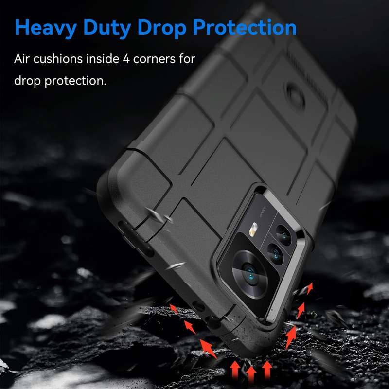 For Xiaomi 12T / Xiaomi 12T Pro / Redmi K50 Ultra Full Coverage Shockproof TPU Phone Case(Black)