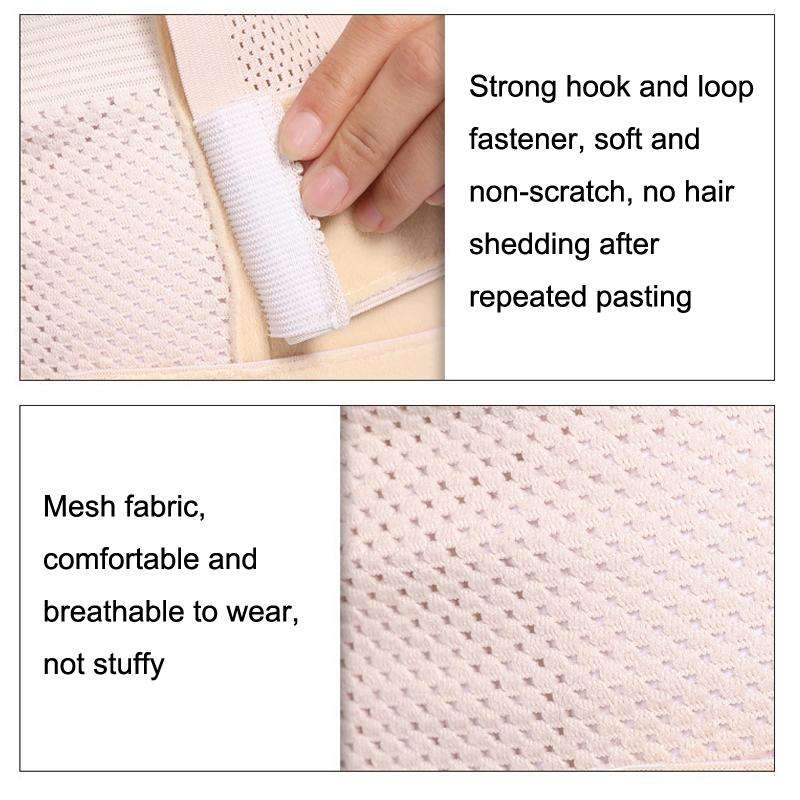Left M Chest Compression Fixation Strap Breast Surgery Chest Strap(Beige)