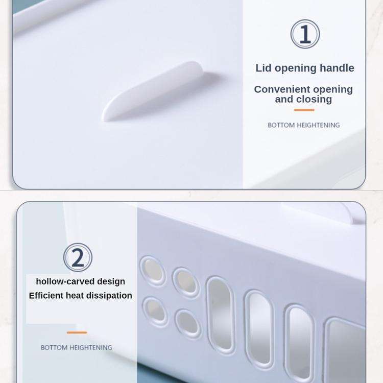 XM009 Plastic Plug-In Electric Wire Storage Box Power Board Wire Clip Box Charger Storage Finishi...