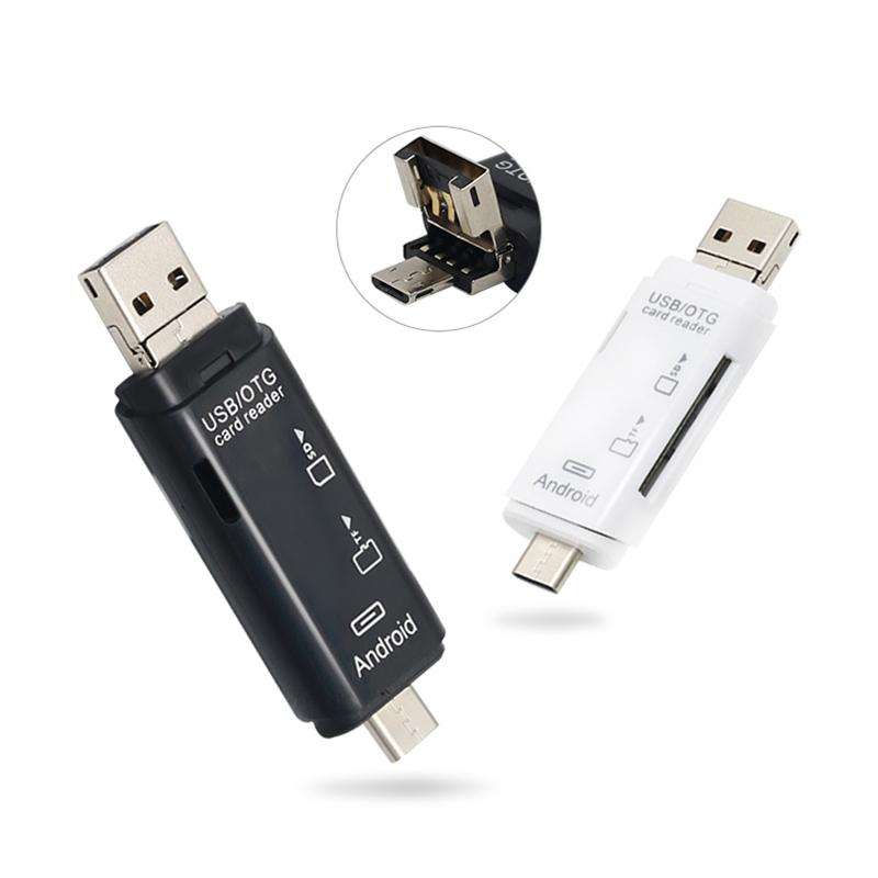 D-178 5 In 1 Type-C / USB-C Multi-function Card Reader (White)