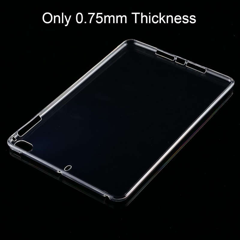For iPad mini 4 / 5 0.75mm Ultrathin Transparent TPU Soft Protective Case
