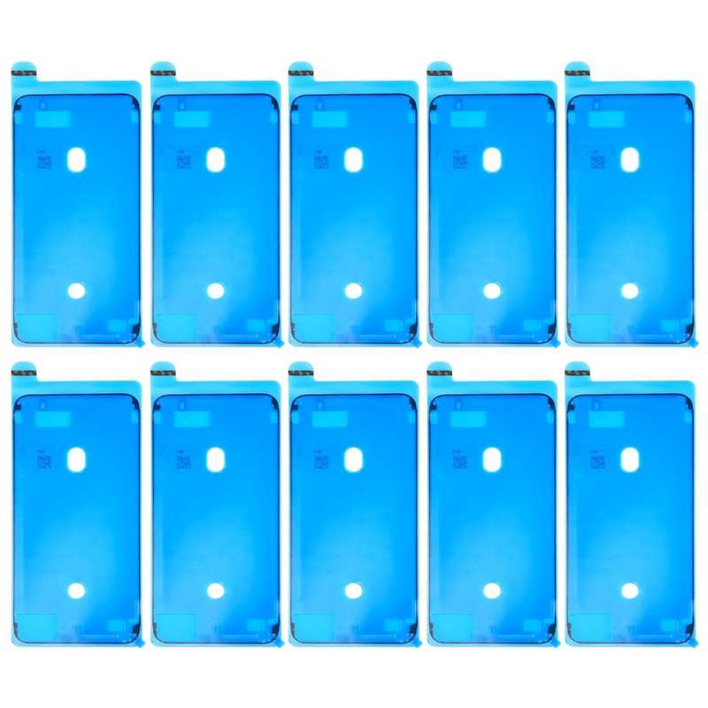 10 PCS LCD Frame Bezel Waterproof Adhesive Stickers for iPhone 8 Plus(Black)
