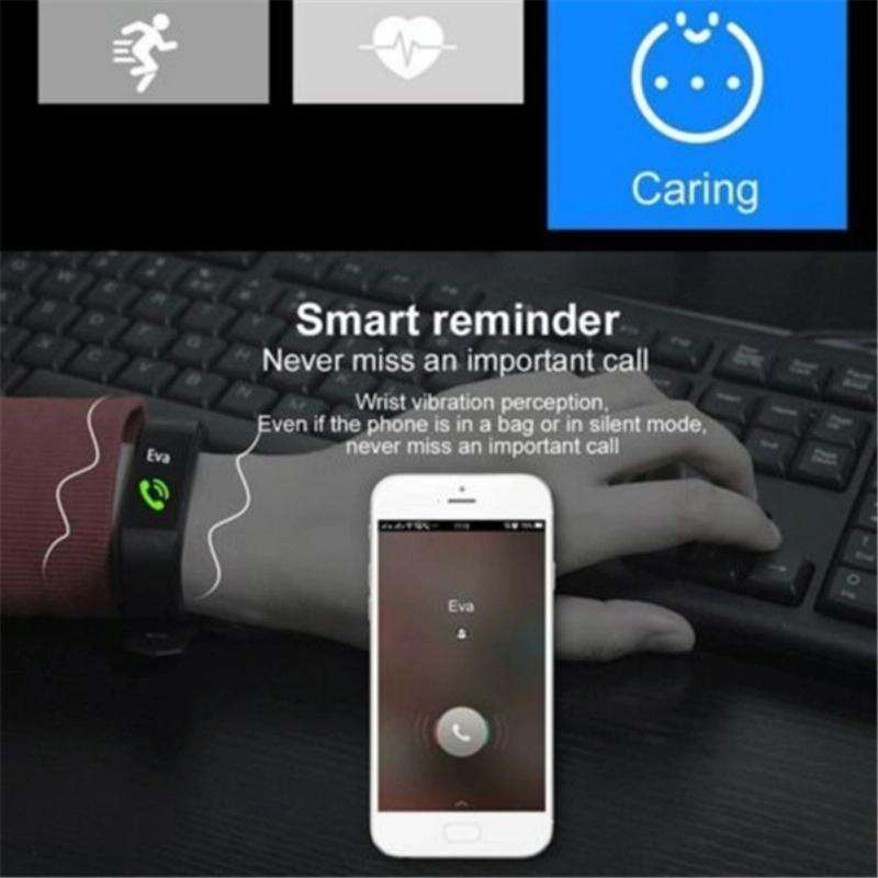 ID115 0.96 inch OLED Screen Smart Watch Wristband Pedometer Sport Fitness Tracker Bracelet(Blue)