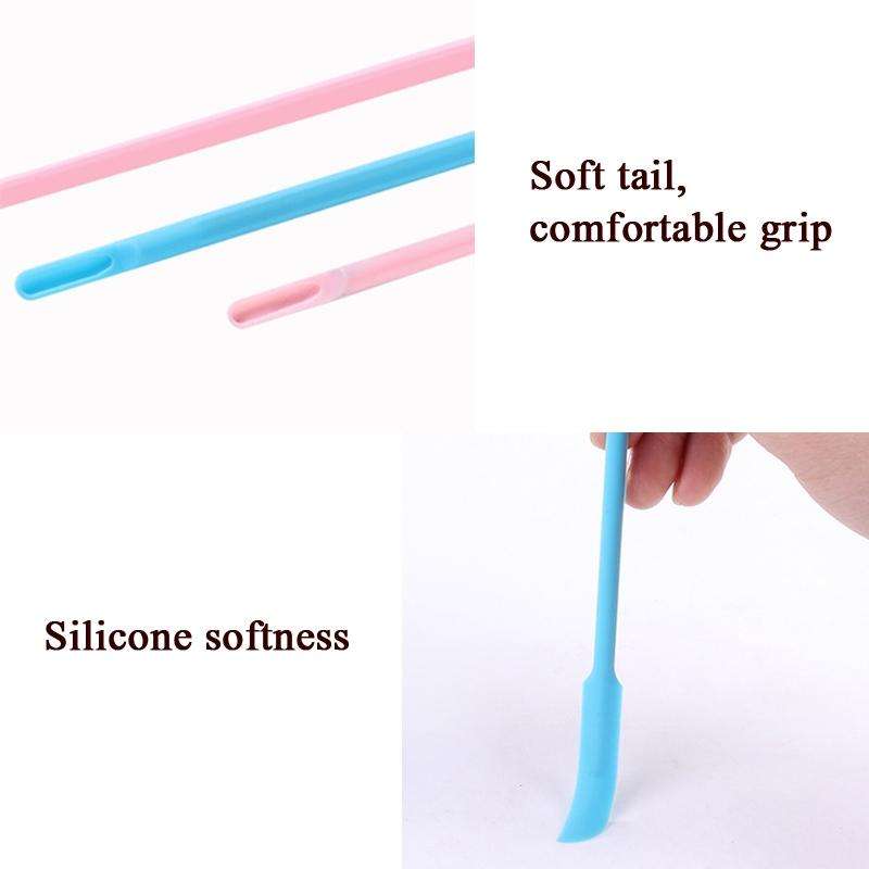 3 in 1 Silicone Beauty Spatula Sauce Applicator Cream Spatula Set(Pink)