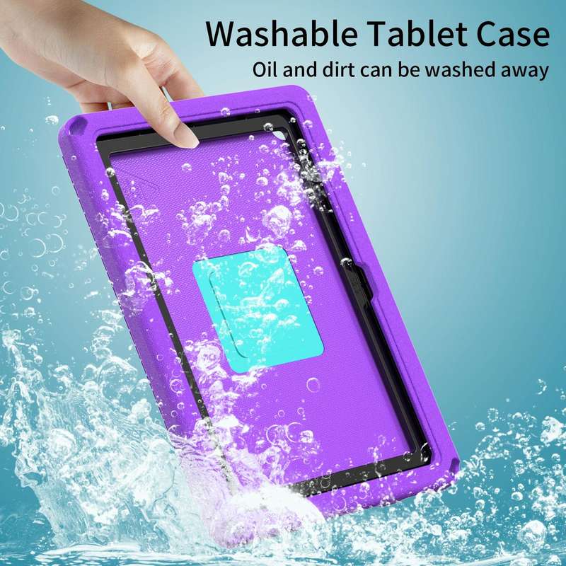 For Lenovo Tab M10 3rd Gen 10.1 TB-328 EVA Hard PC Shockproof Tablet Case(Purple)