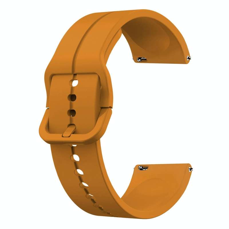 For Garmin Forerunner 255 Music 22mm Loop Silicone Watch Band(Amber Yellow)