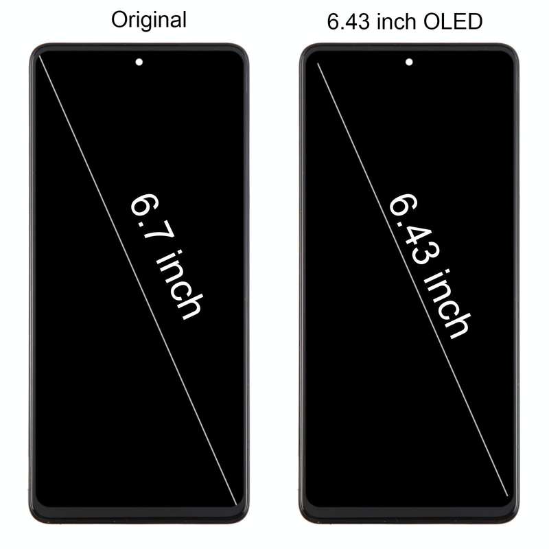 For Samsung Galaxy M53 SM-M536B 6.43inch OLED LCD Screen Digitizer Full Assembly with Frame