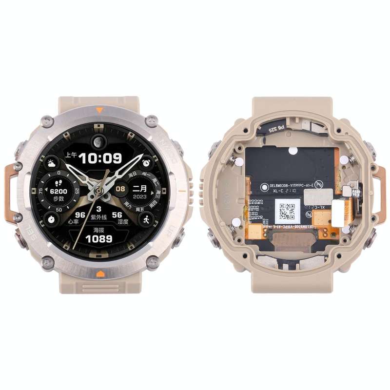For Amazfit T-Rex Ultra Original LCD Screen Digitizer Full Assembly With Frame(Yellow)