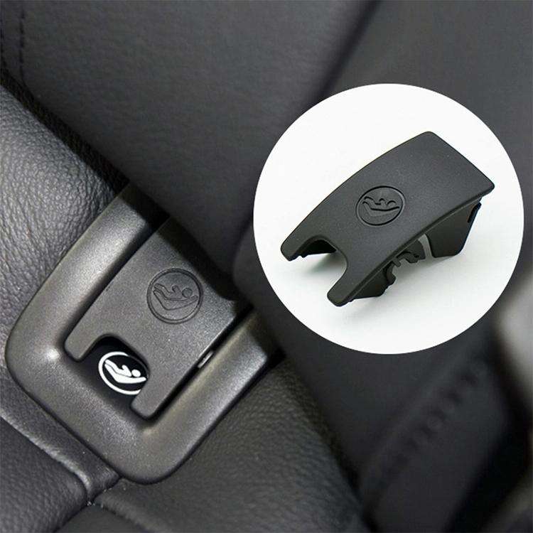 Car Rear Children Seat Isofix Cover for Audi A6 2013-2018 (Black)