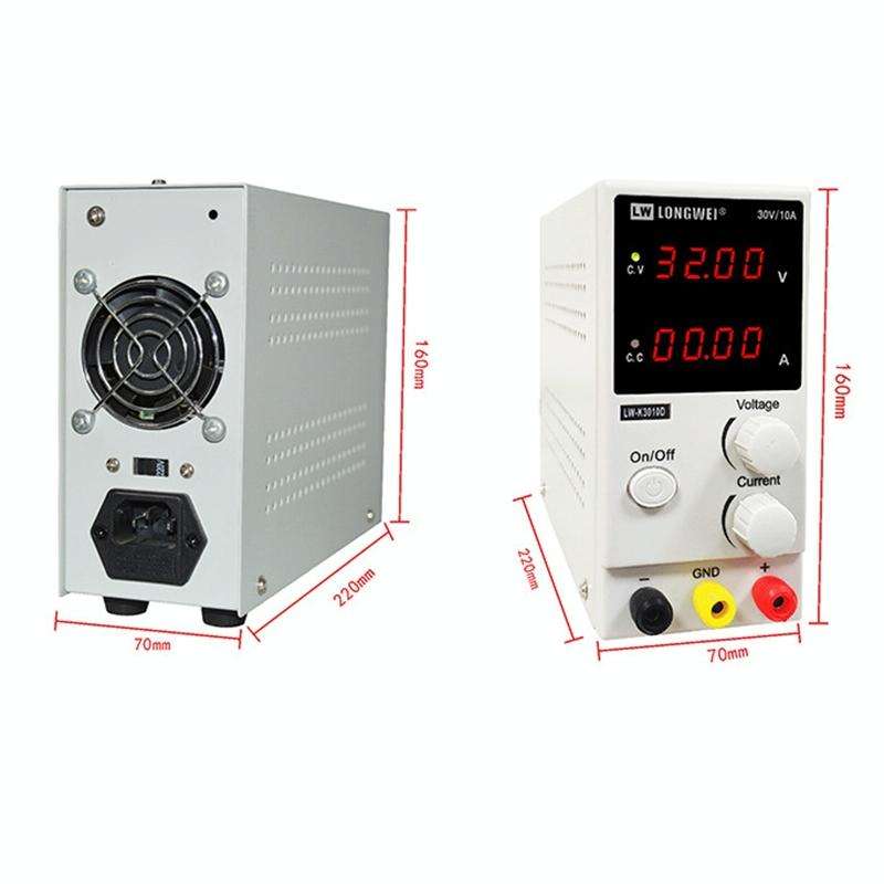 K3010D 30V 10A DC Switching Regulated Powers Supply Phone Repair Voltage Regulator(US Plug)