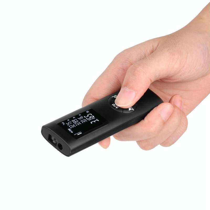 JQ-40 Mini Laser Distance Meter 40m Rechargeable Digital Handheld Laser Rangefinder Portable Lase...