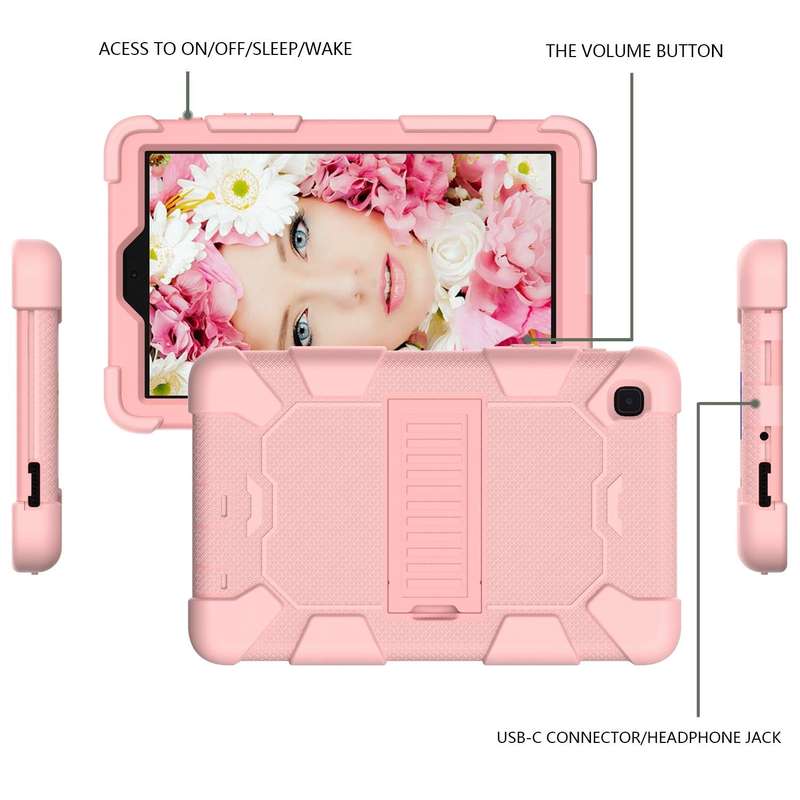 For Samsung Galaxy Tab A7 Lite T220 / T225 Two-Color Robot Shockproof Silicone + PC Protective Ca...