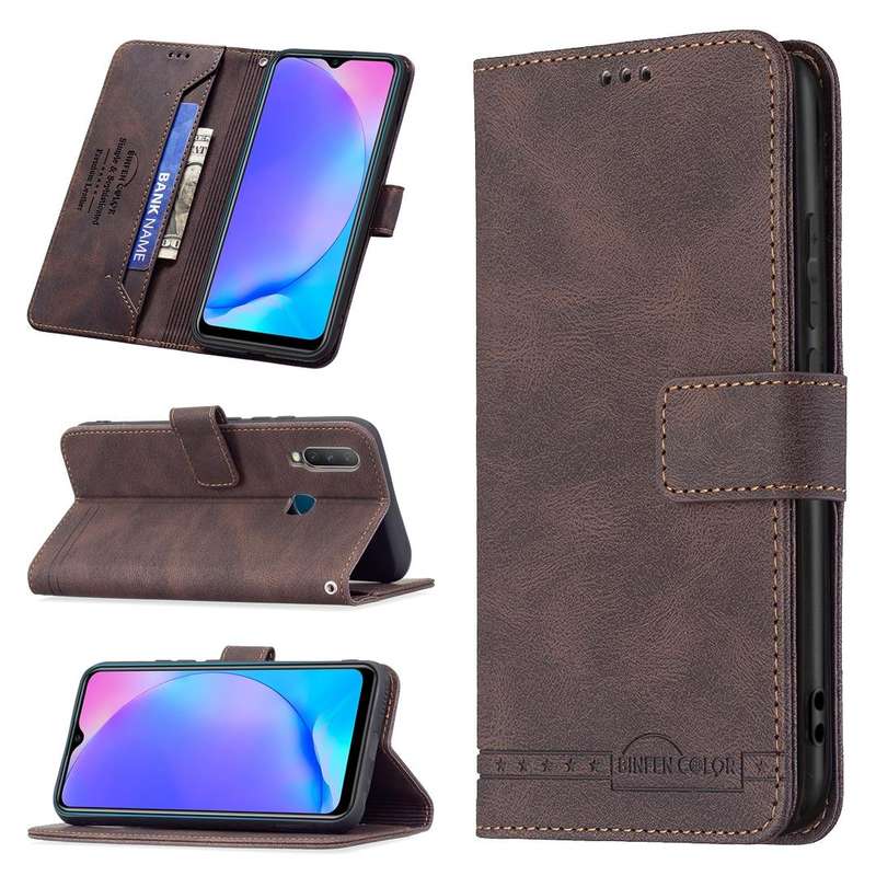 For vivo Y11 / Y15 / Y12 / Y17 Magnetic Clasp RFID Blocking Anti-Theft Leather Case with Holder &...