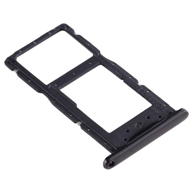 SIM Card Tray + SIM Card Tray / Micro SD Card Tray for Huawei Enjoy 9s (Black)